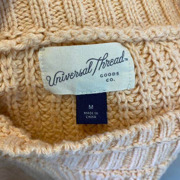 Universal Thread Womens Knit Short Sleeve Top Medium Flutter Sleeve High Neck - Picture 7 of 10